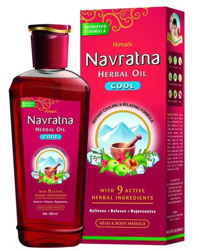 Navratna Ayurvedic oil cool hair with 9 herbal ingredients